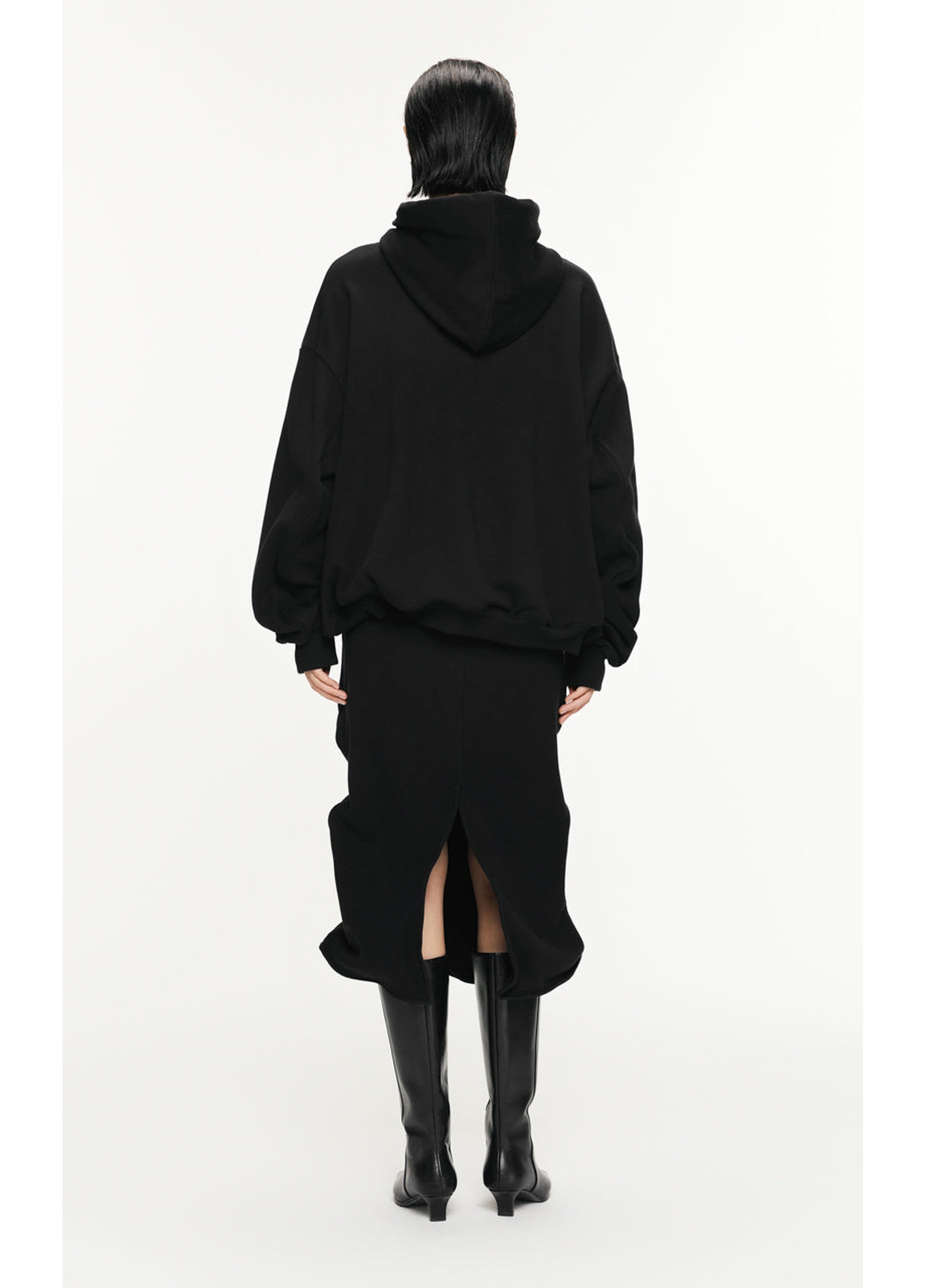 Hooded long sleeved sweatshirt