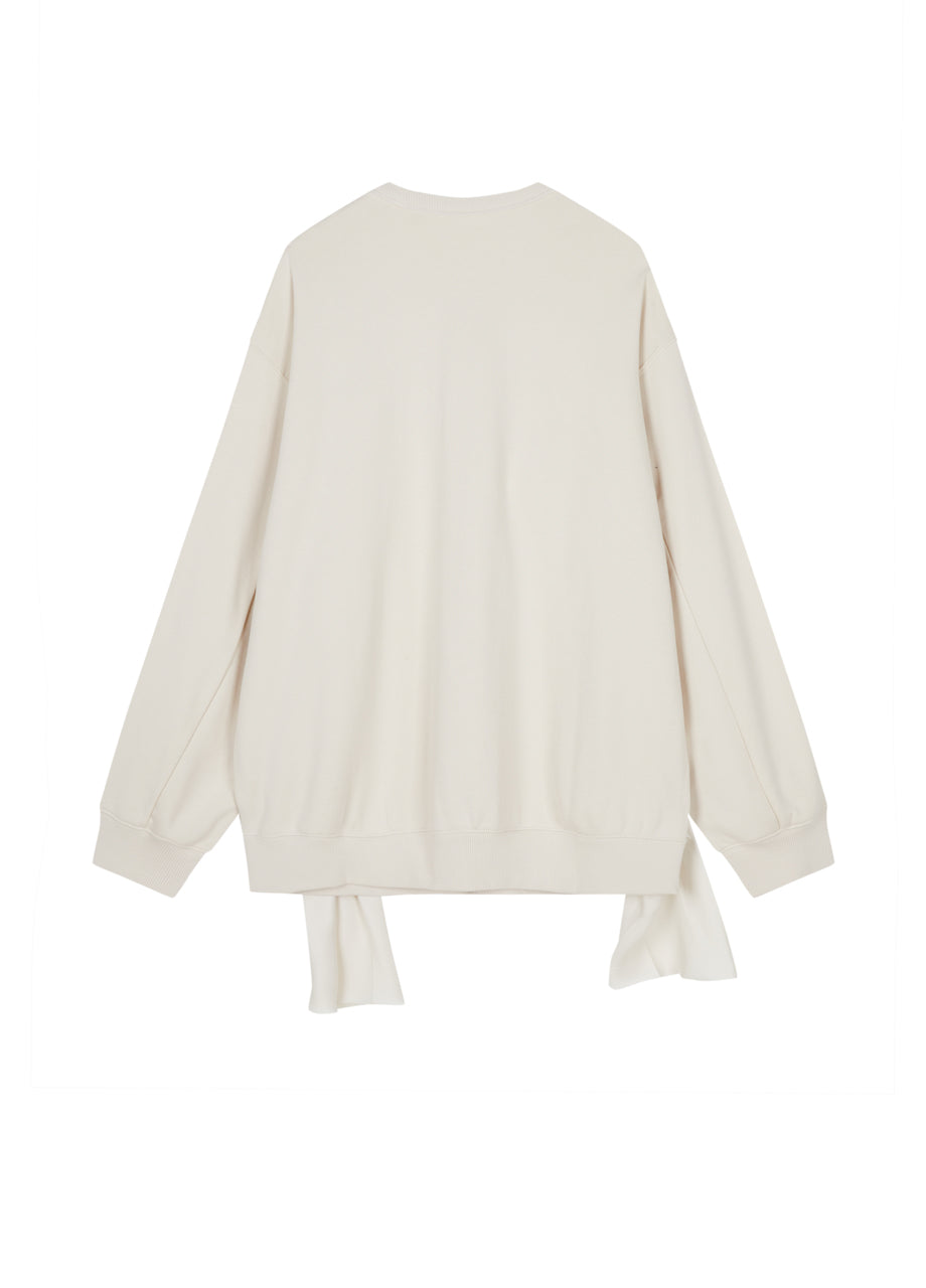 hoodie three-dimensional heavy industry bow