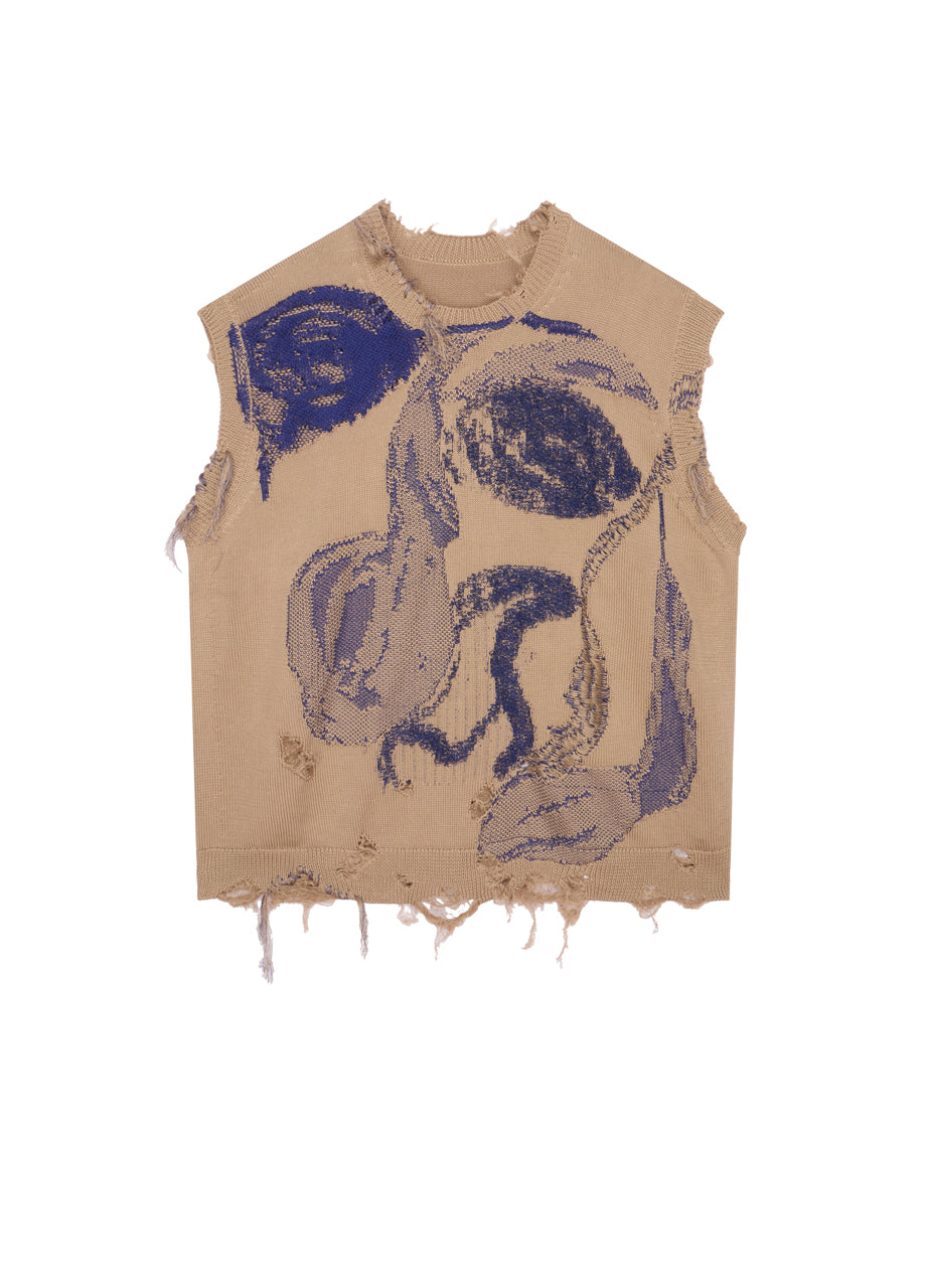 Knitted Vest Street Style Vest